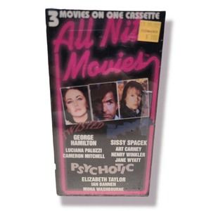 All Nite Movies: TWISTED, THE RADICAL, PSYCHOTIC, Hamilton, Taylor VHS SEALED